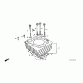 Схема узла: Цилиндр для Honda XR250