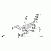Схема вузла: Рульова траверса для Honda CRF230 CRF230F