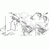 Схема вузла: A / se radio cassette для Honda GL1500 Gold Wing Special Edition