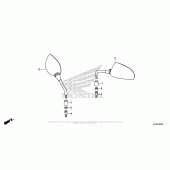 Схема вузла: Mirror для Honda CB300F