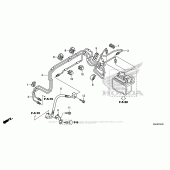 Схема вузла: Front Brake Pipe для Honda VT750 Shadow Aero