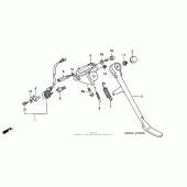 Схема вузла: Бічна підніжка для Honda VTX1800