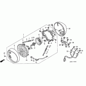 Схема вузла: Фара (2) для Honda GL1500 F6C