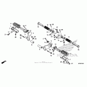 Схема вузла: Step (1) для Honda VT1300 Stateline