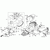 Схема узла: Сиденье для Honda FJS400 Silver Wing