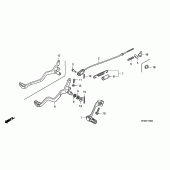 Схема вузла: Педаль (Лапка) для Honda CRF230 CRF230F