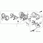 Схема вузла: Панель приладів (CBF600N / NA) для Honda CBF600