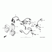 Схема вузла: Електрообладнання для Honda CR250