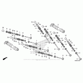 Схема вузла: Camshaft + Valve (Fr.) для Honda VFR800 Interceptor