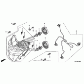 Схема узла: Фара для Honda FSC600 Silver Wing