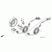 Схема вузла: Генератор для Honda XR400