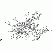 Схема узла: Рама для Honda GL1500 Gold Wing Aspencade