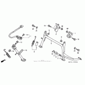 Схема узла: Подставка для Honda FSC600 Silver Wing