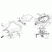 Схема узла: Сиденье для Honda CBR1000 CBR1000RR Fireblade