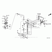 Схема вузла: Задній гальмівний циліндр (Cbr600Ra) для Honda CBR600