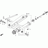 Схема узла: Vt1100c swingarm для Honda VT1100 Shadow