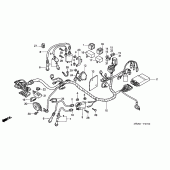 Схема вузла: Електрообладнання для Honda VT750 Shadow ACE