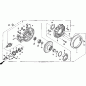 Схема узла: Приводной редуктор для Honda GL1500 Gold Wing Aspencade