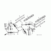 Схема вузла: Шток і Клапан для Honda GL1500 Gold Wing Aspencade