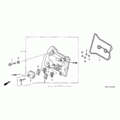 Схема узла: Клапанная крышка для Honda FSC600 Silver Wing