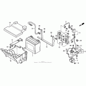 Схема вузла: Акумулятор для Honda GL1500 Valkyrie Tourer