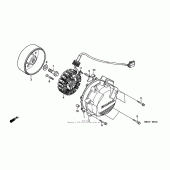 Схема вузла: Генератор для Honda VFR800 Interceptor