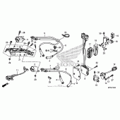 Схема вузла: Котушка запалювання + ecu для Honda VT1300 Sabre