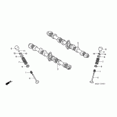 Схема вузла: Шток & Клапан для Honda CB1300 Super Four