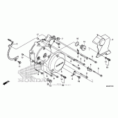 Схема узла: Left crankcase cover (2) для Honda VT750 Shadow RS