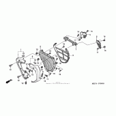 Схема узла: Решетка радиатора для Honda NRX1800 Valkyrie Rune