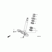 Схема вузла: Рульова траверса для Honda CBF600