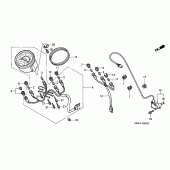 Схема вузла: Панель приладів для Honda VT750 Shadow ACE