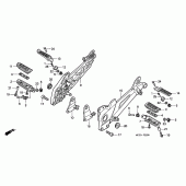 Схема узла: Подножки для Honda CB1100 CB1100SF X11