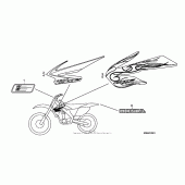 Схема вузла: Mark (08) для Honda CRF250 CRF250R