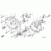 Схема узла: Front cover/transmission cover для Honda GL1800 Gold Wing