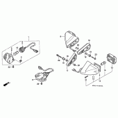 Схема вузла: Поворотники для Honda CBR600 CBR600F