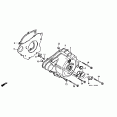 Схема вузла: Ліва кришка картера для Honda CMX250 Rebel