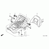 Схема узла: Сиденье для Honda GL1800 Gold Wing