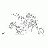 Схема узла: Заднее крыло для Honda VFR800 VFR