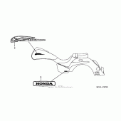 Схема узла: Emblem + mark для Honda VTX1800