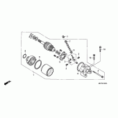 Схема вузла: Стартер електричний для Honda CRF450 CRF450X
