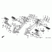 Схема вузла: Підніжки для Honda CB600F Hornet