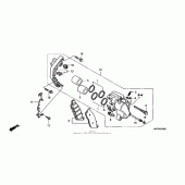 Схема узла: Передний тормозной суппорт для Honda VT750 Shadow Spirit