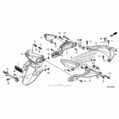Схема узла: Заднее крыло для Honda CBR600 CBR600RR