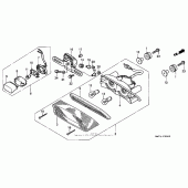 Схема вузла: Taillight 97-98 для Honda CBR1100XX Blackbird