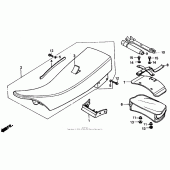 Схема вузла: Сидіння 86-91 для Honda XR250