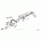 Схема вузла: Water pump cover для Honda CTX1300