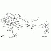 Схема вузла: Задня гальмівна система (FJS600A3 / A4 / A5) для Honda FJS600 Silver Wing