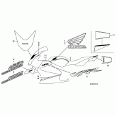 Схема вузла: Label read the manual (3) для Honda VFR800 VFR