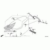 Схема узла: Сиденье (3) для Honda VT750 Shadow RS